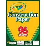 CRAYOLA 99-3000 CONSTRUCTION PAPER, 96 SHEETS