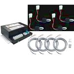 Crime Stopper ST-604.4U Strobetronix Strobe 60 Watt 4 Outlet Power Supply with 4  InchU Inch Bulbs & 4 Position Switch