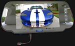 Crime Stopper SV-9130BT Retrofit 7 Inch Rear View Mirror Monitor 2 Inputs