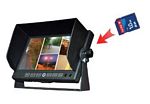 Crimestopper SV-8911.QM.DVR 4 Input Quad Split 7 Inch LCD Monitor with Built-In DVR