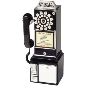 CROSLEY RADIO CR56-BK 1950S CLASSIC PAY PHONE