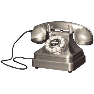 CROSLEY RADIO CR62-BC KETTLE CLASSIC DESK PHONE (BRUSHED CHROME)