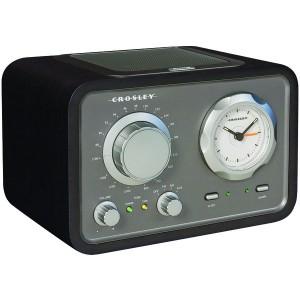 CROSLEY RADIO CR3005A-BK DUET ALARM CLOCK RADIO