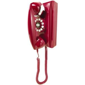 CROSLEY RADIO CR55-RE Classic Wall Phone (Red)