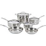 Cuisinart 77-10 Chef's Classic Stainless Steel 10-Piece Cookware Set 