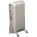 De'Longhi TRV0715T Vento High-Speed Convection Oil-Filled Radiator / Heater with Timer and Thermostat