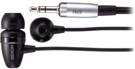 Denon AHC751K Premium Inner-Ear Headphones Black
