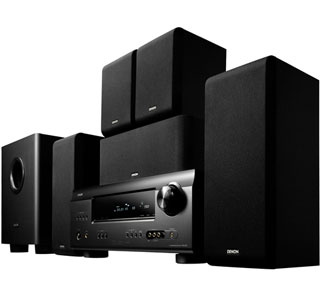 Denon DHT391XP AVR-391 / 5.1 LCR Speaker Package 5.1 Channel Home Theater Receiver System with HDMI 1.4a
