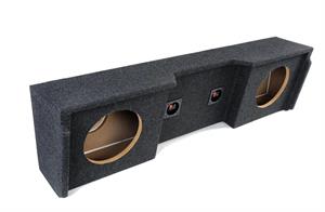 Atrend A152-10CP A152-10CP Dual 10 Sealed Down Firing Subwoofer Box for 1999 - 2007 Chevrole t- GMC Silverado - Sierra Extended Cab Carpeted