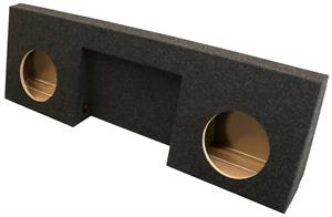 Atrend A168-10CPA Dual 10 Sealed Subwoofer Box for 2007 - 2013 Chevrolet - GMC Regular Cab with Amp Space Carpeted
