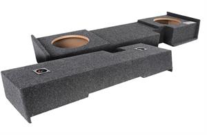 Atrend A302-10CP Dual 10 Sealed Subwoofer Box for 2000 - 2003 Ford F150 Super Cab Carpeted