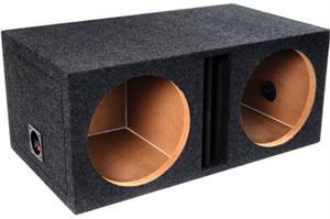 ATREND E12DV B Box Dual 12 Vented Subwoofer Box with Divided Chambers 