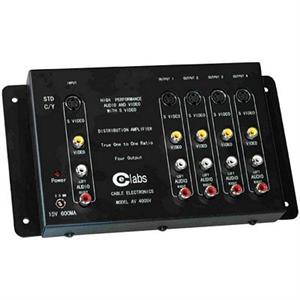 CE LABS AV 400SV Prograde 1X4 1 Input 4 Output Composite / S-Video Distribution Amplifier