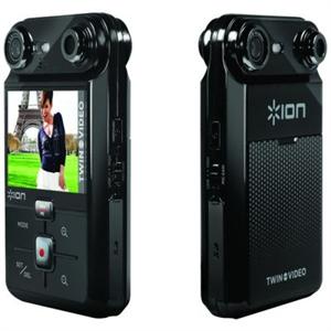 ION IONTV 640 x 480 Twin Video Interview / Blog Camcorder Captures front / rear video / audio feeds 30fps