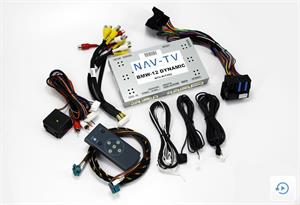 NAV-TV NTV-KIT462 BMW12-DYNAMIC kit allows the user to add up to 3 video inputs and a backup camera input to the factory media screen in select BMW