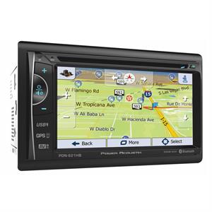 Power Acoustik PDN-621HB 6.2 DVD GPS Navigation Receiver with Bluetooth, USB, SD and Aux