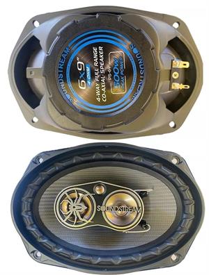 Soundstream PS-69 6x9 4 Way 170W RMS Full Range Coaxial Speakers 500W Max 4 Ohm PAIR
