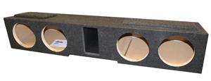 Atrend U-8DV QUAD Vented 8 Subwoofer Box for 2007-2023 GM Crew Cab Carpeted