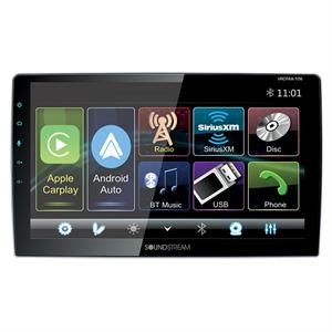 Soundstream Reserve VRCPAA-106 10.6 2-DIN Receiver with Bluetooth, Apple CarPlay, Android Auto, and Floating Touch Screen 4V RCA Outputs