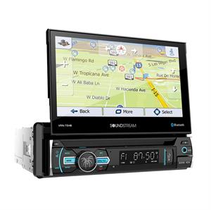 Soundstream VRN-75HB 7-Inch Touchscreen 1-DIN w/ DVD, CD/MP3, AM/FM Receiver w/ GPS Navigationand  Android PhoneLink