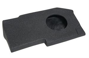 Atrend AFG-201-10 Single 10 Sealed Fiberglass Black Carpet Covered - Fits 2002 - 2018 Dodge Ram Quad Cab
