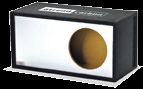 Atrend 12LSVB - Brushed 12 Single Vented SPL - Brushed Aluminum Carbon Fiber Custom Subwoofer Box
