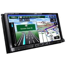 JVC KW-NT810HDT 2 DIN 7 LCD / DVD Navigation Receiver with Bluetooth and HD Radio