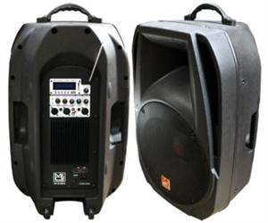Mr DJ PM-4015MP3 2 Way Portable 15 Amplified Speaker with MP3 / SD / USB / EQ / FM Radio Player Ready Built in , LCD Display & Remote Control