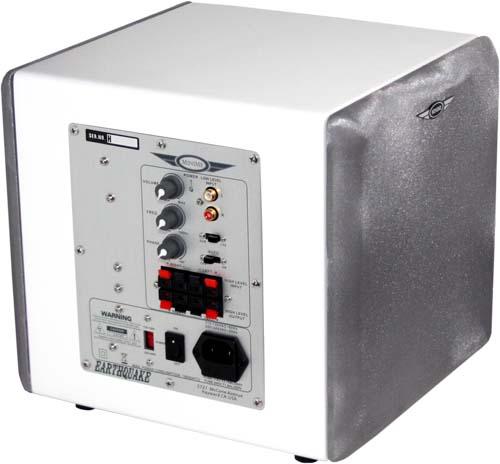 Earthquake MiniMe P8/W 8 Inch 320 Watt Compact Powered Subwoofer With Passive 8 Inch SLAP White Laquer Finish