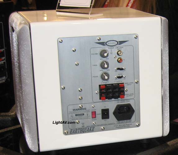 Earthquake MiniMe P8/W 320 W 8 Inch Powered Subwoofer With Passive Radiator and White Laquer Finish