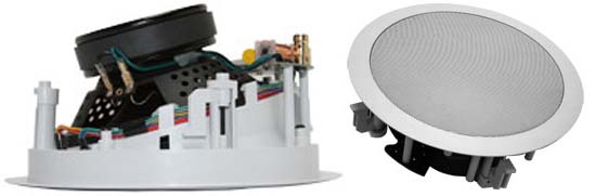 Earthquake Sound SS-82W 8 Inch 2 Way in-Ceiling Speaker with 20 Degree Angled  InchSweet Spot Inch