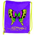 ED HARDY EB06DRWBFY DREW BUTTERFLY V. PURPLE DRAWSTRING