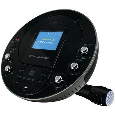 ELECTROHOME EARKAR535 Portable Karaoke Player with 3.5 Inch TFT Color Display