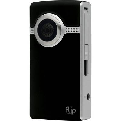 Flip Video U1120B Black And White Flip Ultra 2nd Generation Camcorder With 4GB Memory And 2 Inch LCD 