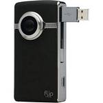 Flip Video U2120B Black And Chrome Flip UltraHD Camcorder With 8GB Memory And 2 Inch LCD