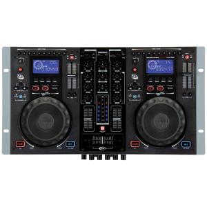 Gemini DJ CDM-3700G Dual Karaoke CD Mix Console with Microphone Effects
