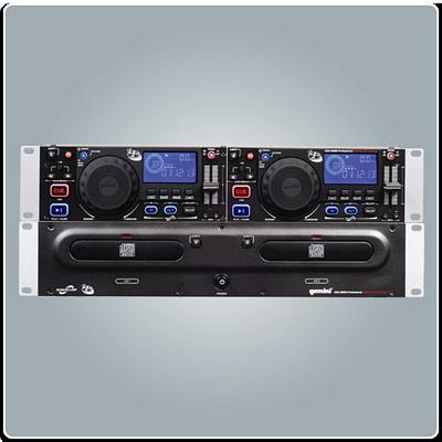 Gemini DJ CDX-2500G 2U Dual CD Player with Seamless Loop and Video Out for Karaoke