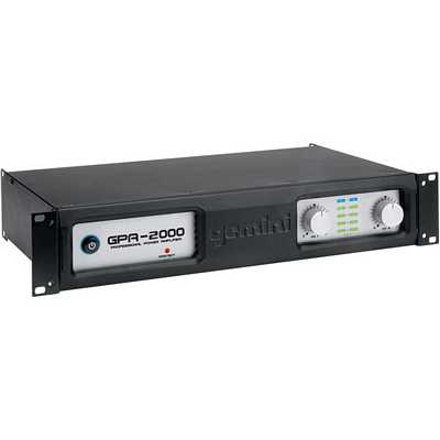 Gemini DJ GPA-2000 2 x 85 RMS at 8 Ohms 220 Watt RMS Mono Professional Power Ampflier with Balanced TRS / XLR