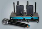 Gemini Wireless Hand Held / Lavalier UHF/VHF Single and Dual Frequency Microphone Systems