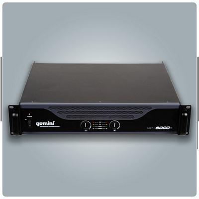 Gemini DJ XP-6000 2 x 600 Watts RMS @ 8 Ohms 3000 RMS Mono @ 4 Ohm Professional DJ Power Amplifier
