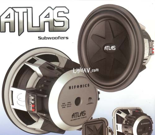 Hifonics ATL12D4 Atlas 12 Inch 1200 Watt Dual 4 Ohm Subwoofer Now In Stock!! 2/20/2010