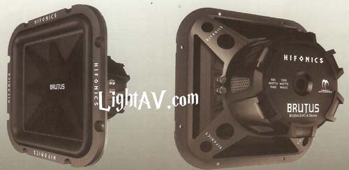 Hifonics B10SQD4 Brutus 10 Inch Square 1000W Dual 4 Ohm Subwoofer