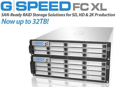 Hitachi GSP163512TB G SPEED XL 12TB Dual-Channel 4Gbit Fibre Channel HDD, SAN-Ready RAID Media Storage for SD / HD / 2K Production (16 Drive 3U)