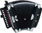 HOHNER 3002B Cajun Ariette Key of C Accordion in Black