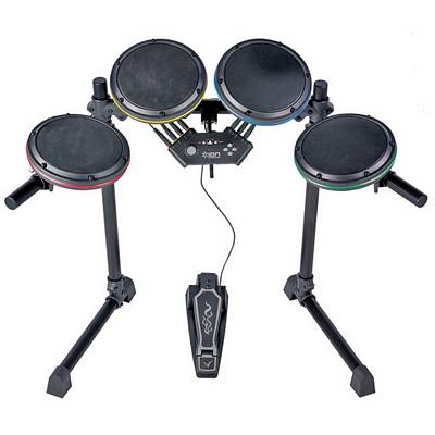 Ion DJ IED19 Drum Rocker Rock Band Premium Drum Set for Nintendo Wii