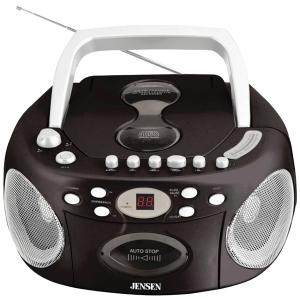 Jensen CD-540 Portable Stereo Compact Disc Cassette Recorder with AM/FM Radio