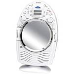 Jensen JCR-540 AM/FM Stereo Shower Radio & CD Player with Fog Resistant Mirror