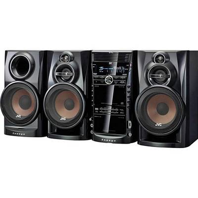 JVC DX-J21 315 Watt 5-Disc DVD Mini-System With Dual Cassette 