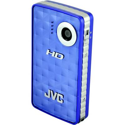 JVC GC-FM1AUS Blue GC-FM1 HD Pocket Camcorder with 2 Inch LCD and Image Stabilizer 