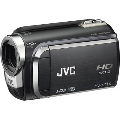 JVC GZ-HD300BUS Black World's Smallest 1920 x 1080 60GB HDD Hi-Def Camcorder with 2.7 Inch LCD and 20X Optical Zoom